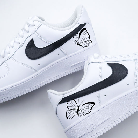 nike air force 1 custom papillon sneakers custom pour femme baskets personnalisées enfant
