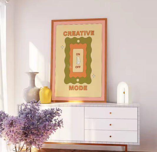 Poster artistique chill – Affiche déco intérieure style moderne