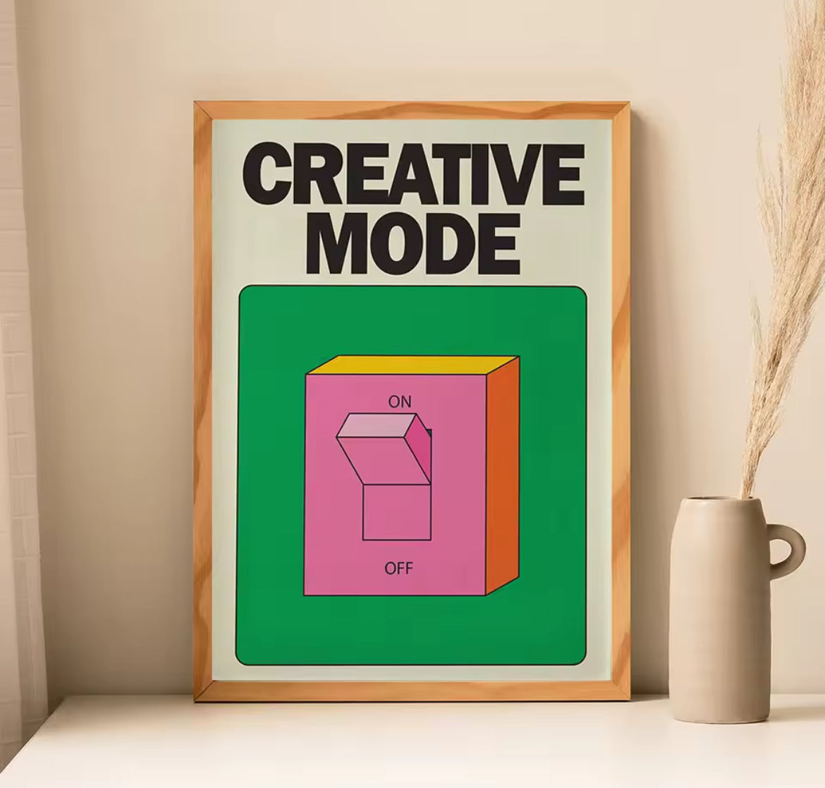 Poster déco bureau inspirant – Affiche motivation intérieure haute qualité