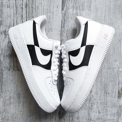 nike air force 1 custom noir sneakers personnalisées unisexe nike af1 personnalisables baskets custom femme