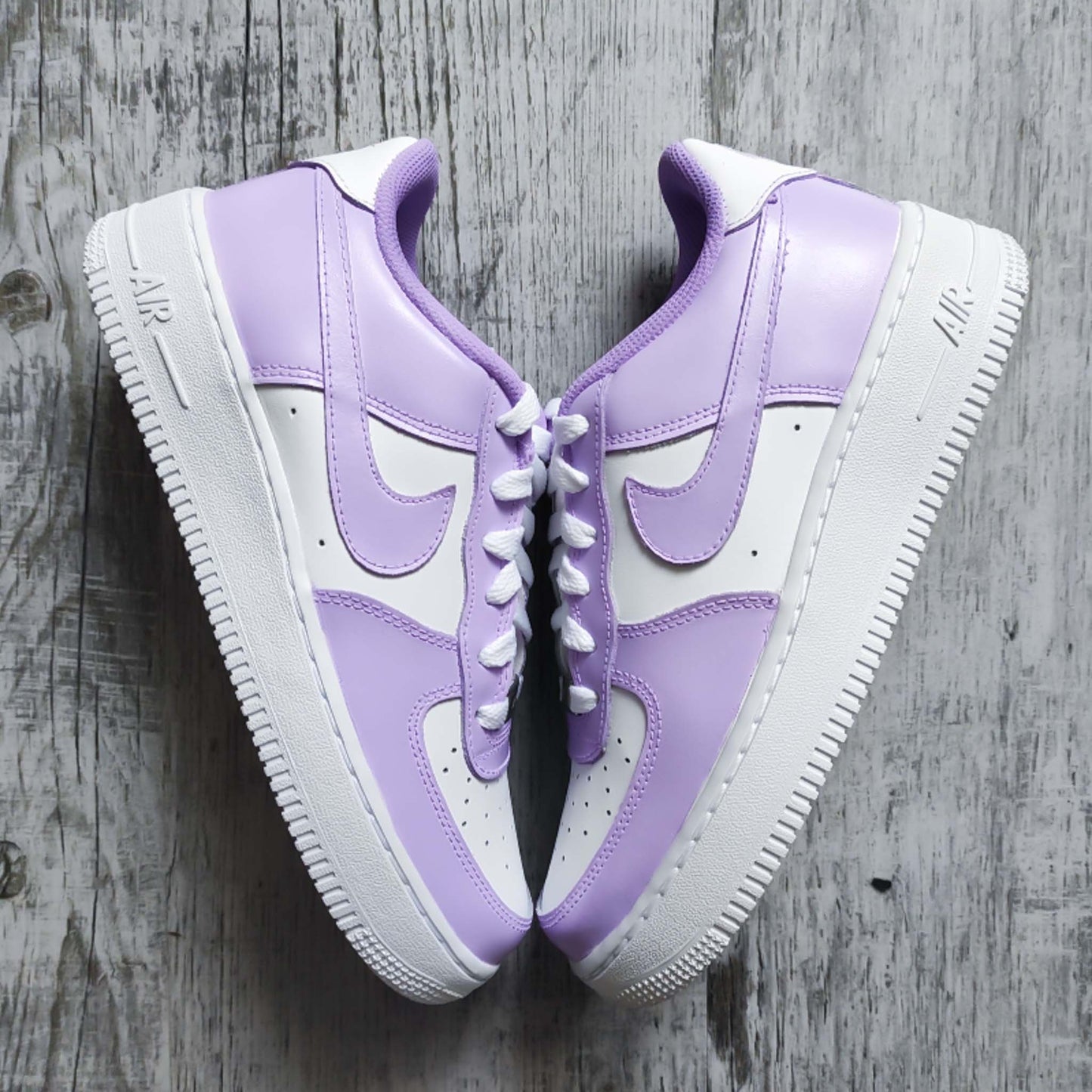 nike air force one lila pastel baskets personnalisé pour femme baskets custom enfants nike personnalisable af1 violette