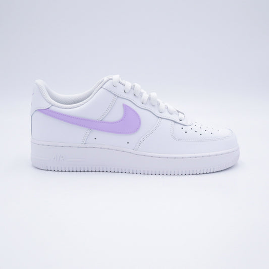 nike air force 1 custom lila sneakers nike femme violet clair af1 pastel unisexe 