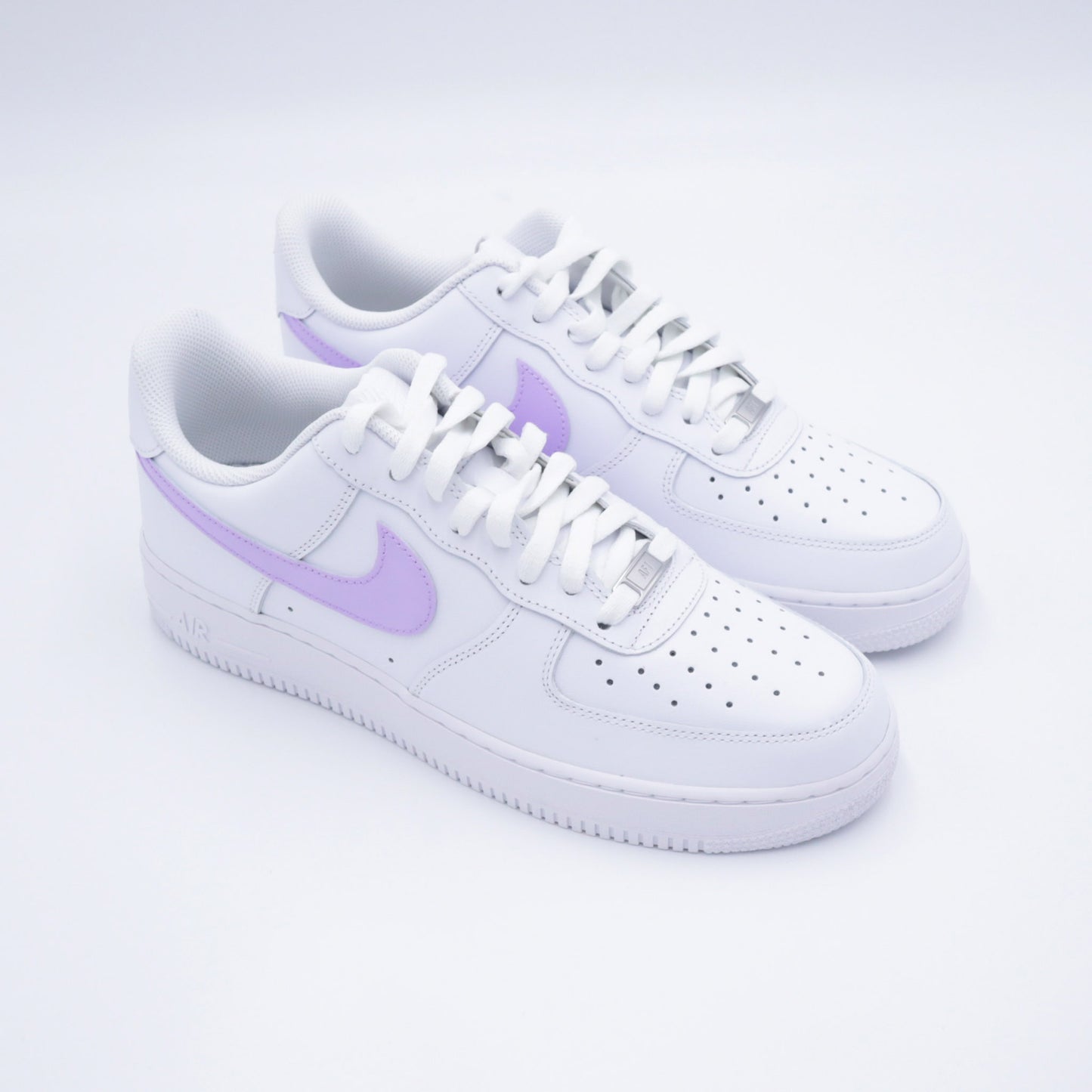 nike air force 1 custom lila sneakers nike femme violet clair af1 pastel unisexe 