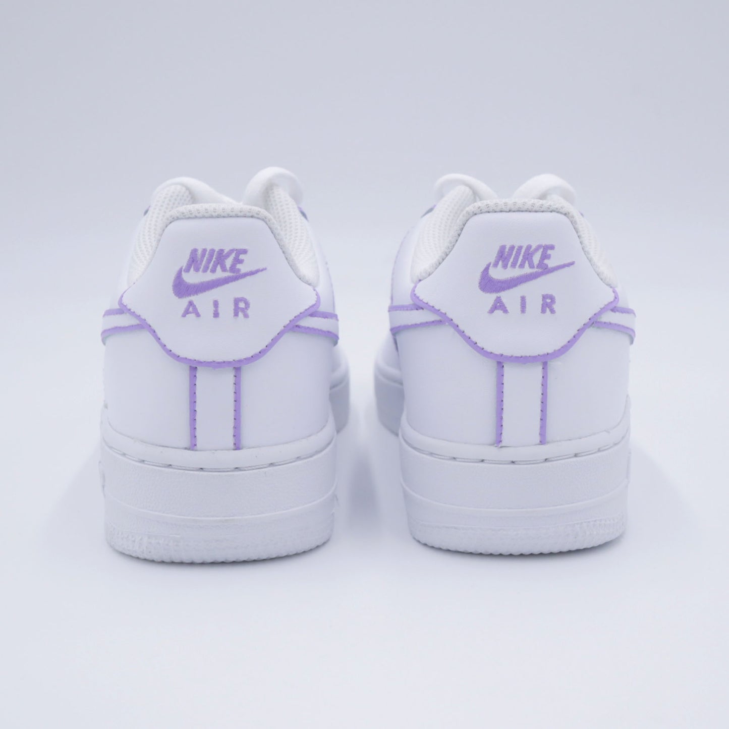 nike air force 1 custom pastel outline lila sneakers custom af1 violette pur femme