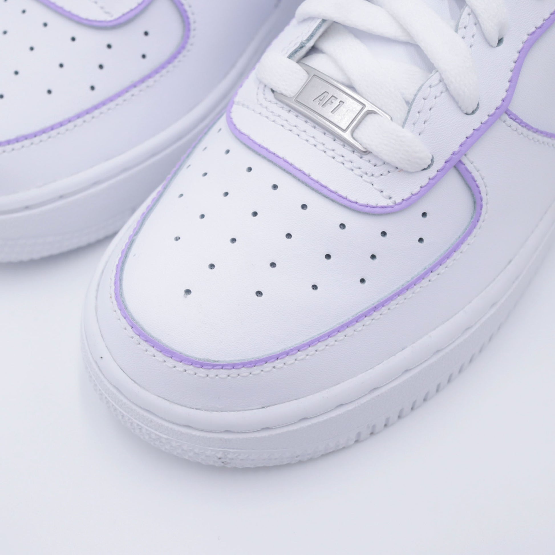 nike air force 1 custom pastel outline lila sneakers custom af1 violette pur femme