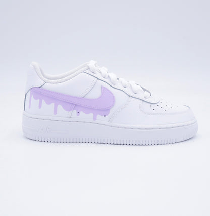 nike air force 1 custom lila sneakers custom pour femme violet clair nike pastel personnalisable