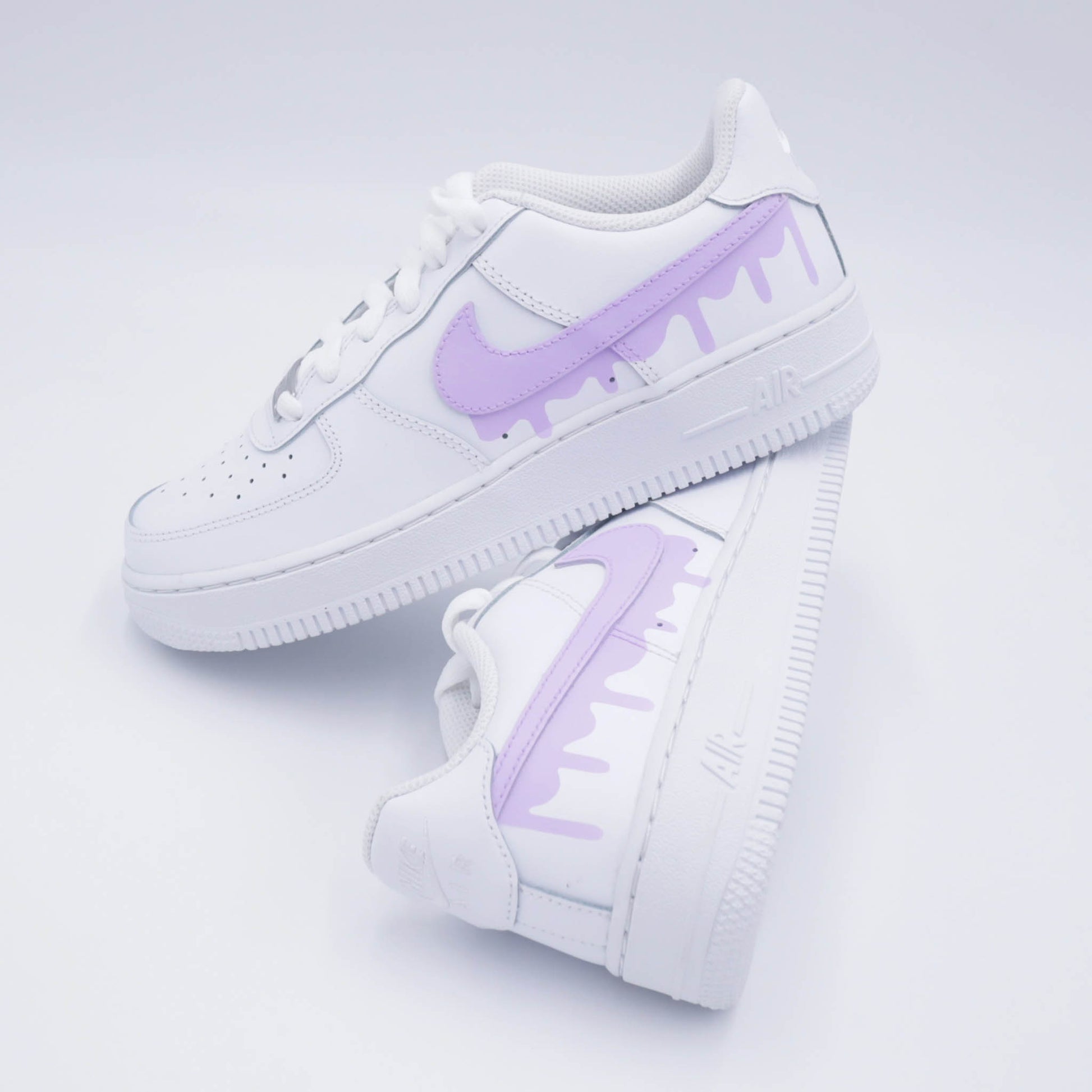 nike air force 1 custom lila sneakers custom pour femme violet clair nike pastel personnalisable