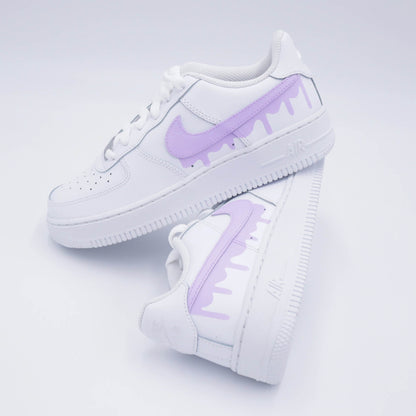 nike air force 1 custom lila sneakers custom pour femme violet clair nike pastel personnalisable