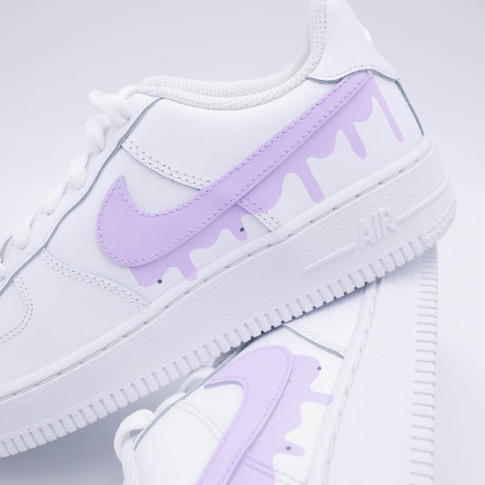 nike air force 1 custom lila sneakers custom pour femme violet clair nike pastel personnalisable