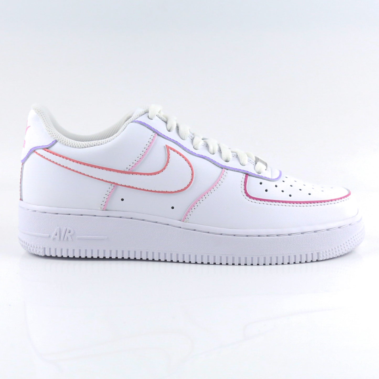 nike air force 1 contours pastel outline sneakers femme af1 rose violet clair