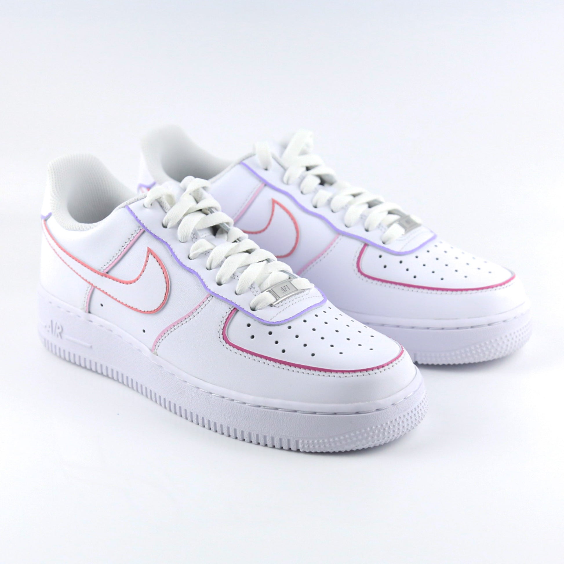 nike air force 1 contours pastel outline sneakers femme af1 rose violet clair
