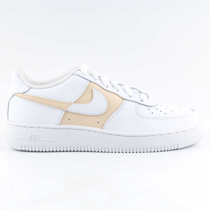 nike air force 1 custom beige clair pour femme baskets custom pastel pour enfants sneakers nike personnalisables