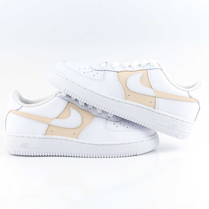 nike air force 1 custom beige clair pour femme baskets custom pastel pour enfants sneakers nike personnalisables