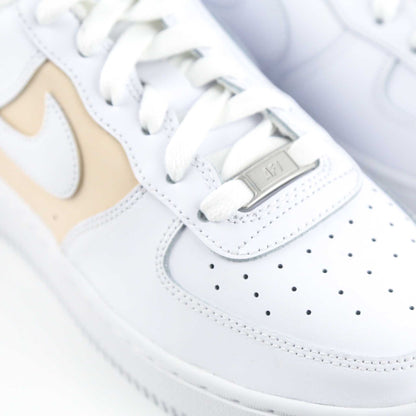 nike air force 1 custom beige clair pour femme baskets custom pastel pour enfants sneakers nike personnalisables