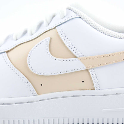 nike air force 1 custom beige clair pour femme baskets custom pastel pour enfants sneakers nike personnalisables