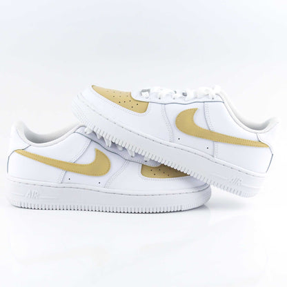 nike air force 1 custom beige sable baskets custom pour femme sneakers personnalisable af1 pastel