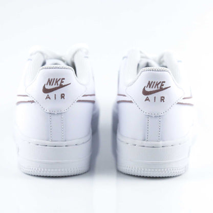 nike air force 1 custom mocha sneakers personnalisé marron pour femme nike af1 customisé baskets custom enfants nike pas cher