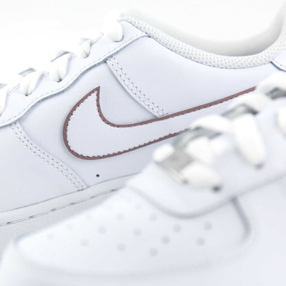 nike air force 1 custom mocha sneakers personnalisé marron pour femme nike af1 customisé baskets custom enfants nike pas cher