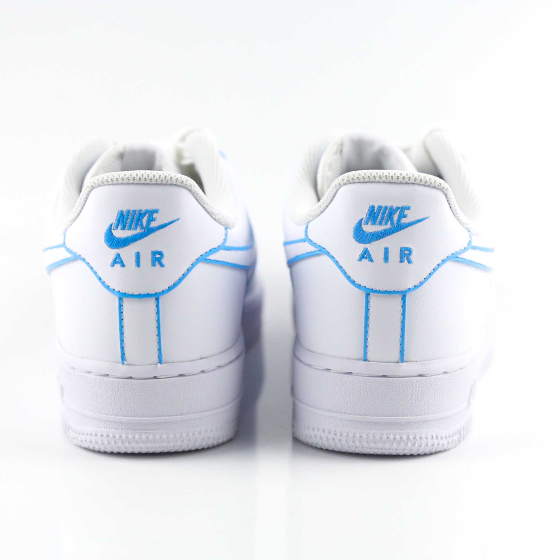 nike air force 1 custom om sneakers custom bleu olympique de marseille baskets custom bleu clair nike turquoise pour femme