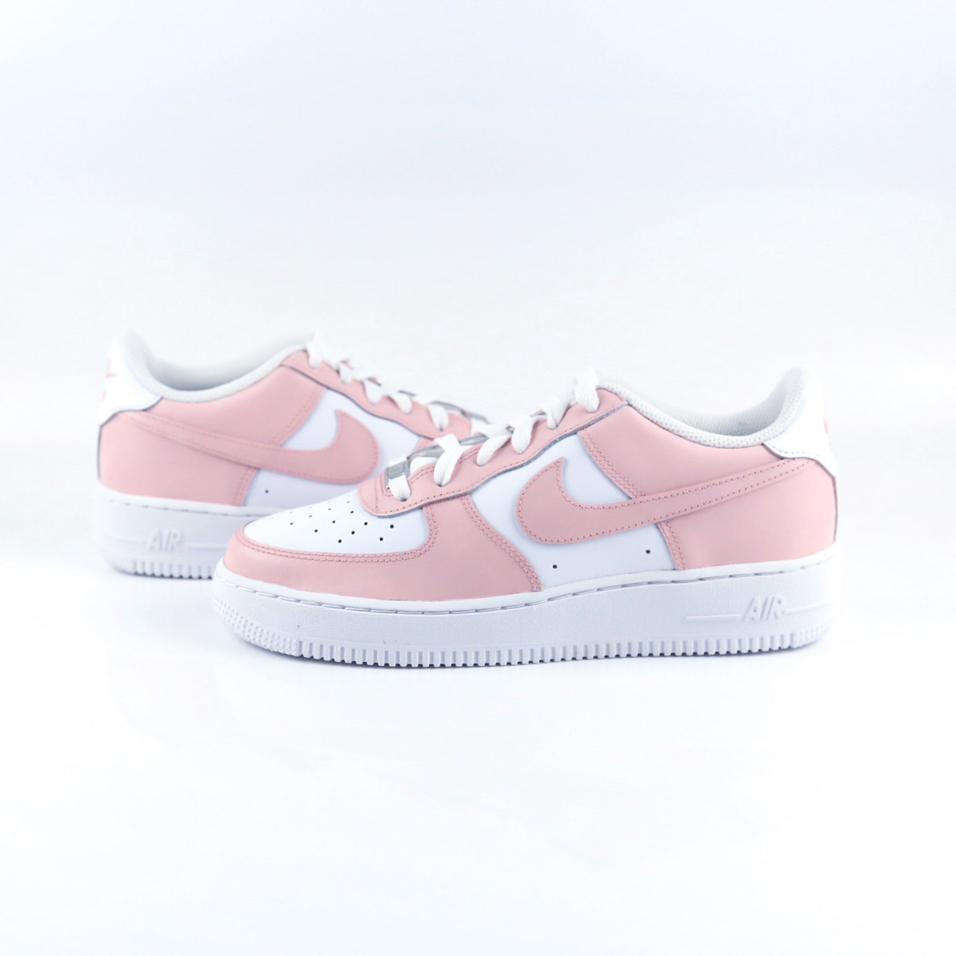 nike air force 1 custom rose pastel pour femme sneakers custom af1 personnalisable 