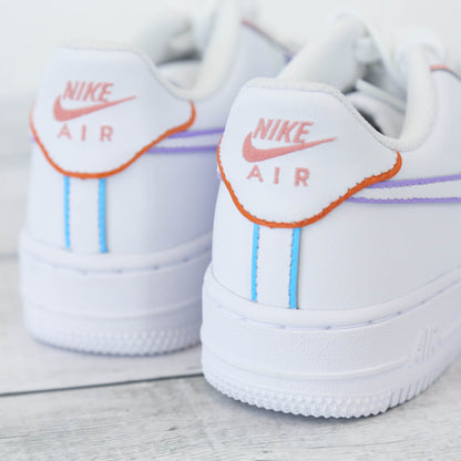 nike custom pastel pour femme air force 1 personnalisé af1 rose lila 