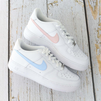 air force 1 personnalisées pour femme nike custom pastel rose turquoise af1 personnalisable