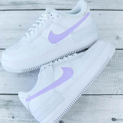 nike air force 1 shadow lila baskets custom pastel pour femme nike personnalisable