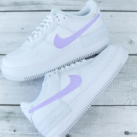 nike air force 1 shadow lila baskets custom pastel pour femme nike personnalisable