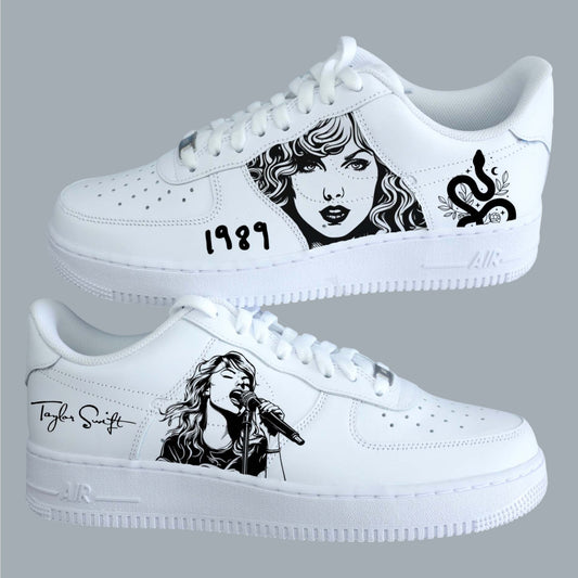 nike air force 1 taylor swift 1989 nike cusotm TS swiftie reputation af1 taylor snake sneakers custom femme