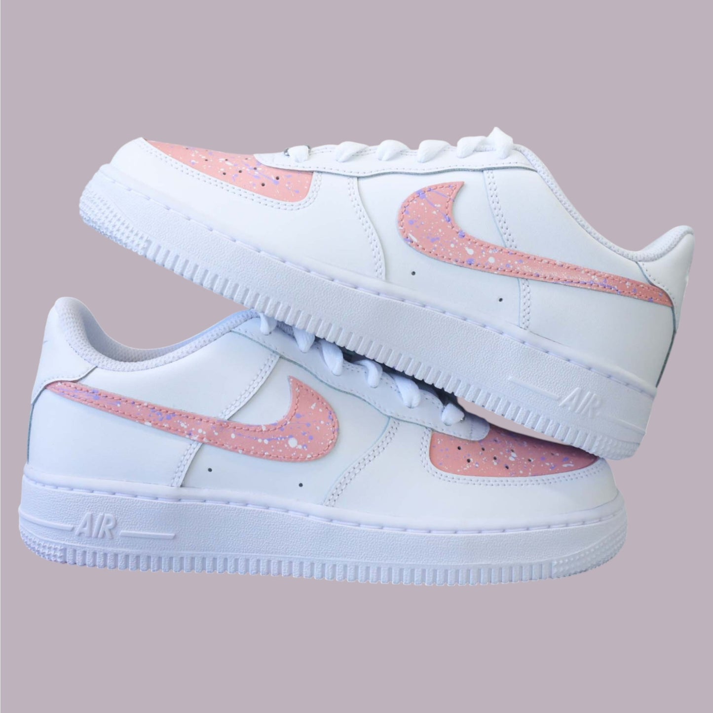 nike air force 1 custom pastel sneakers custom nike rose lila baskets custom enfants