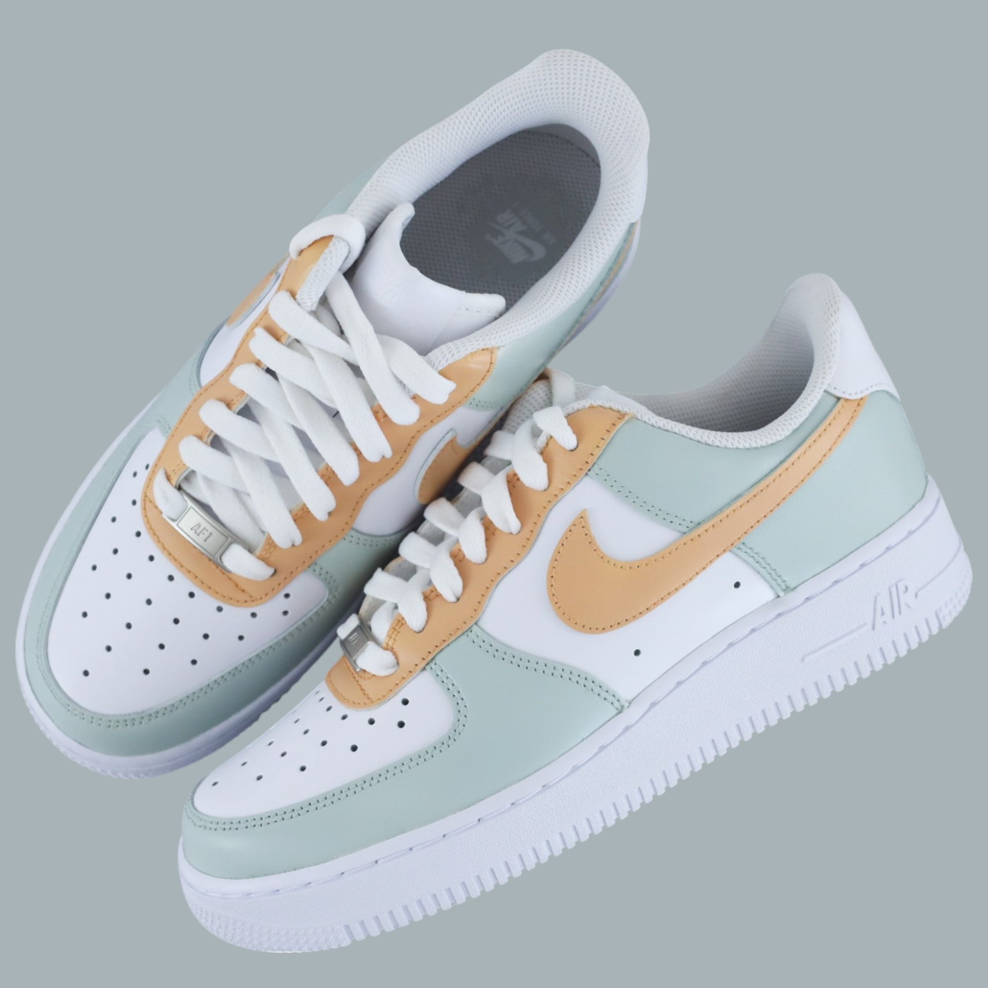 nike air force one custom sage green nike vert pastel pour femme baskets custom enfants nike personnalisable af1 pastel