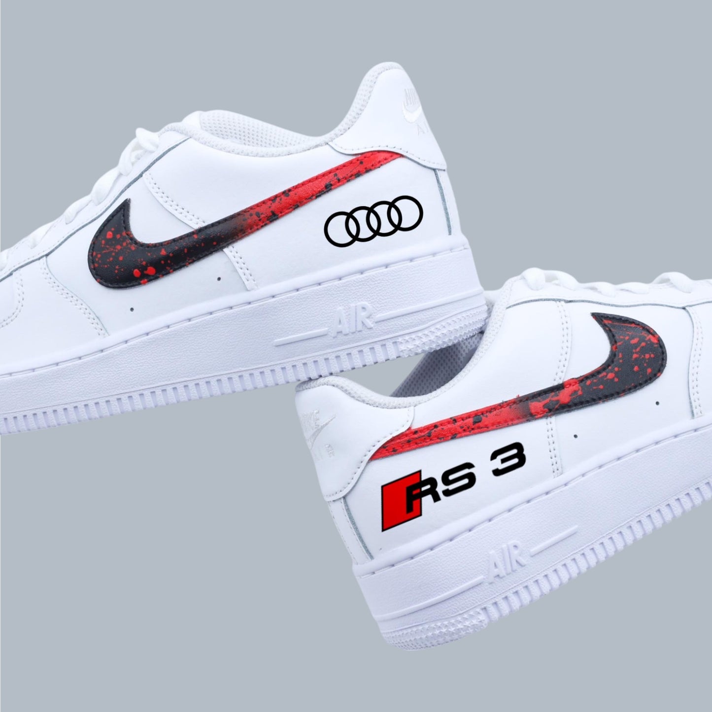 nike air force one audi rs3 sneakers custom racing pour homme baskets personnalisé audi RS nike personnalisable homme