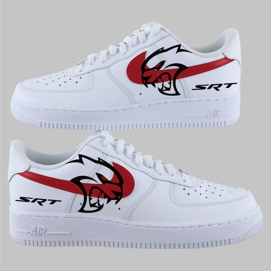 nike air force 1 custom srt hellcat nike dodge challenger demon sneakers custom voiture muscle car baskets custom homme af1 personnalisable